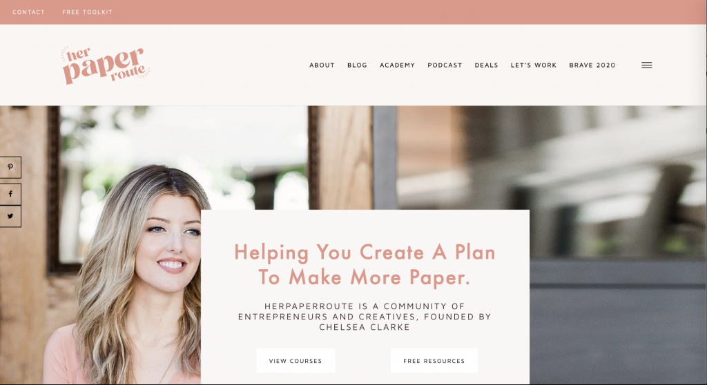 HerPaperRoute Homepage