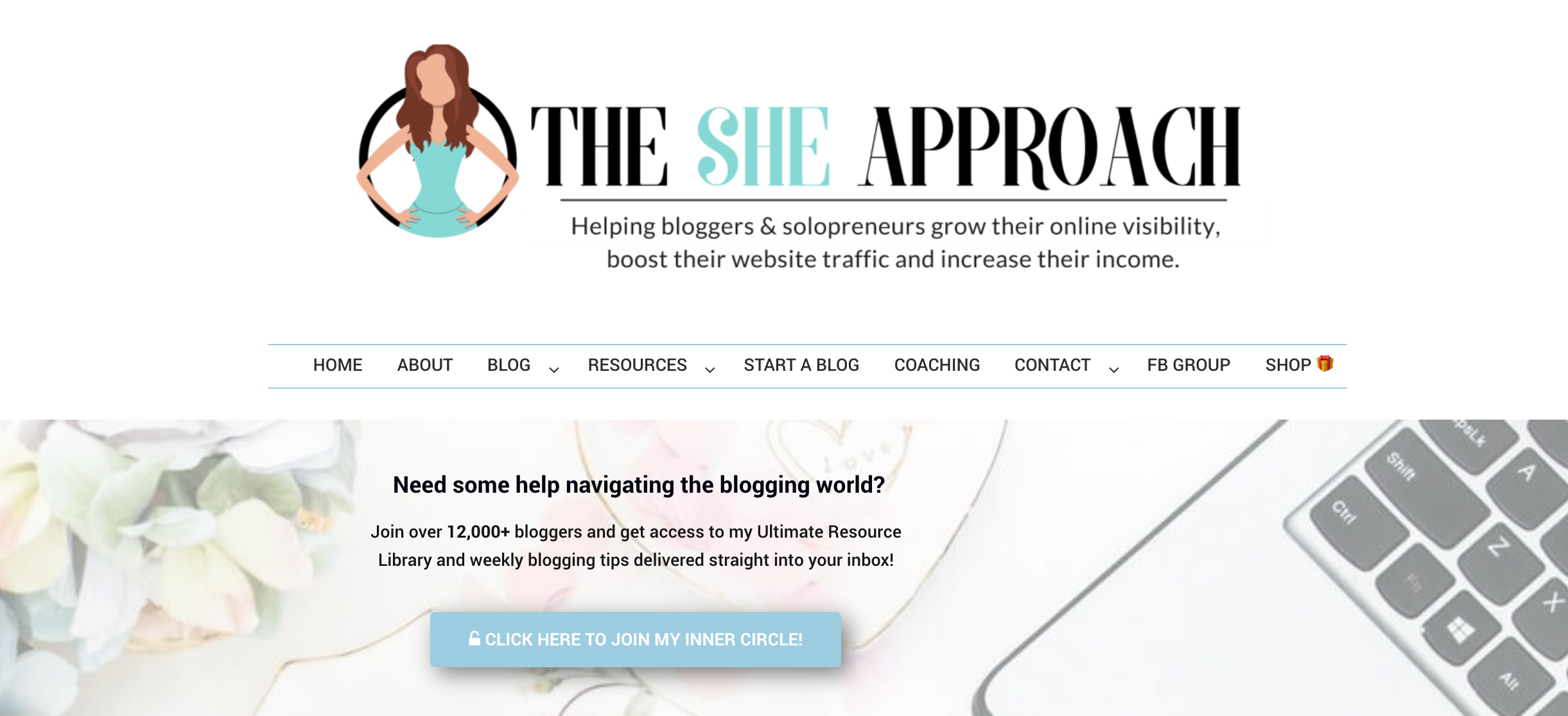 The She Approach website