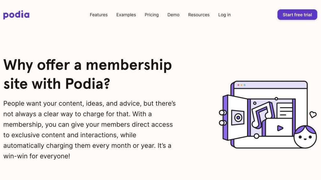 Podia: Membership Features