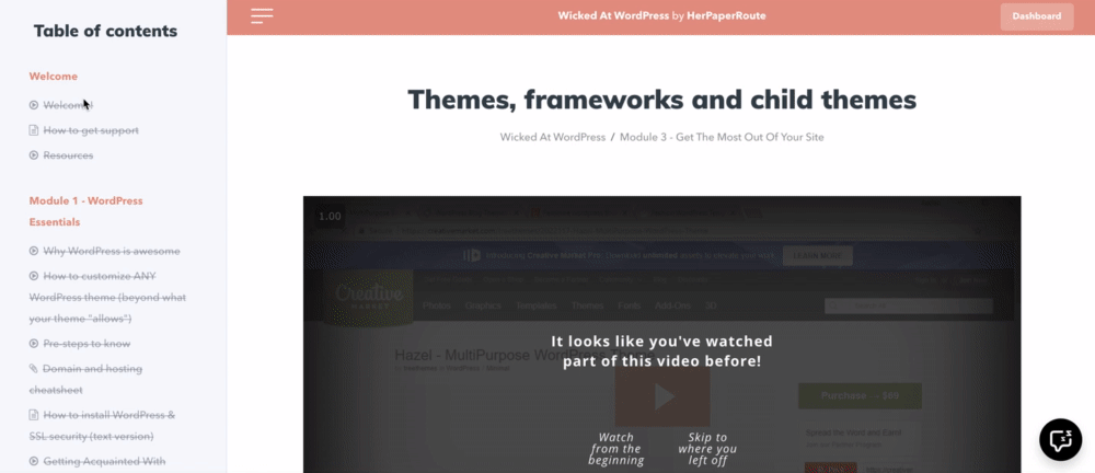 Wicked at WordPress screenshot Wicked at WordPress screenshot