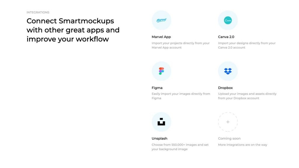 Smart Mockups integrations