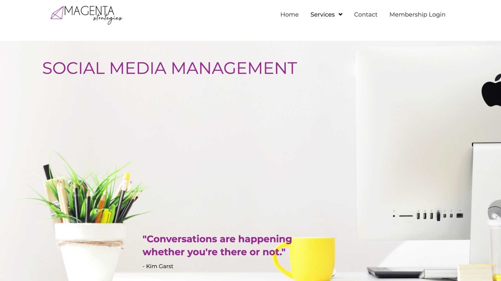 Social Media Management by Lindsey White from Magenta Strategies
