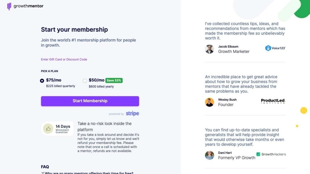 GrowthMentor review: Get unlimited 1:1 Mentorship from Startup & Marketing Mentors Growthmentor review pricing Growthmentor review pricing