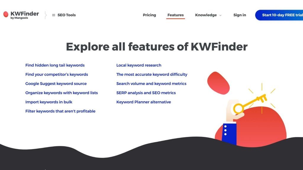 KWfinder review features