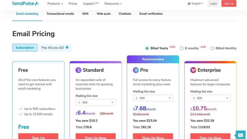 Moosend pricing