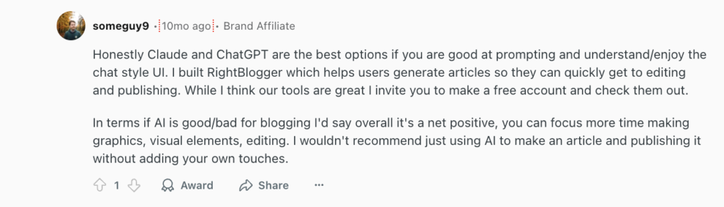 ai tools for bloggers on reddit 01