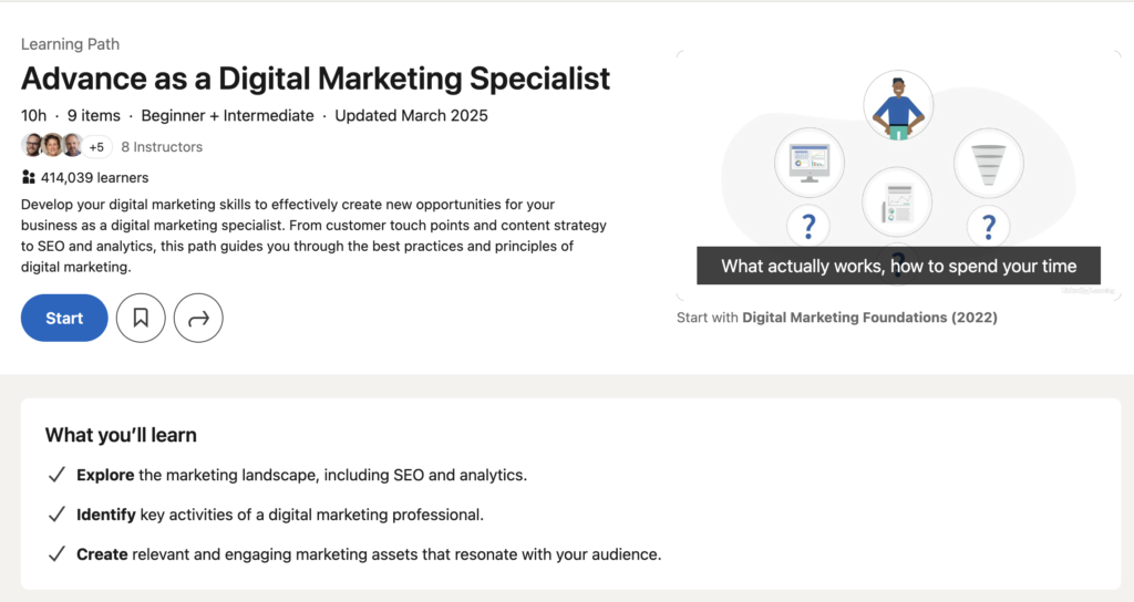 Top entry level freelance digital marketing courses
