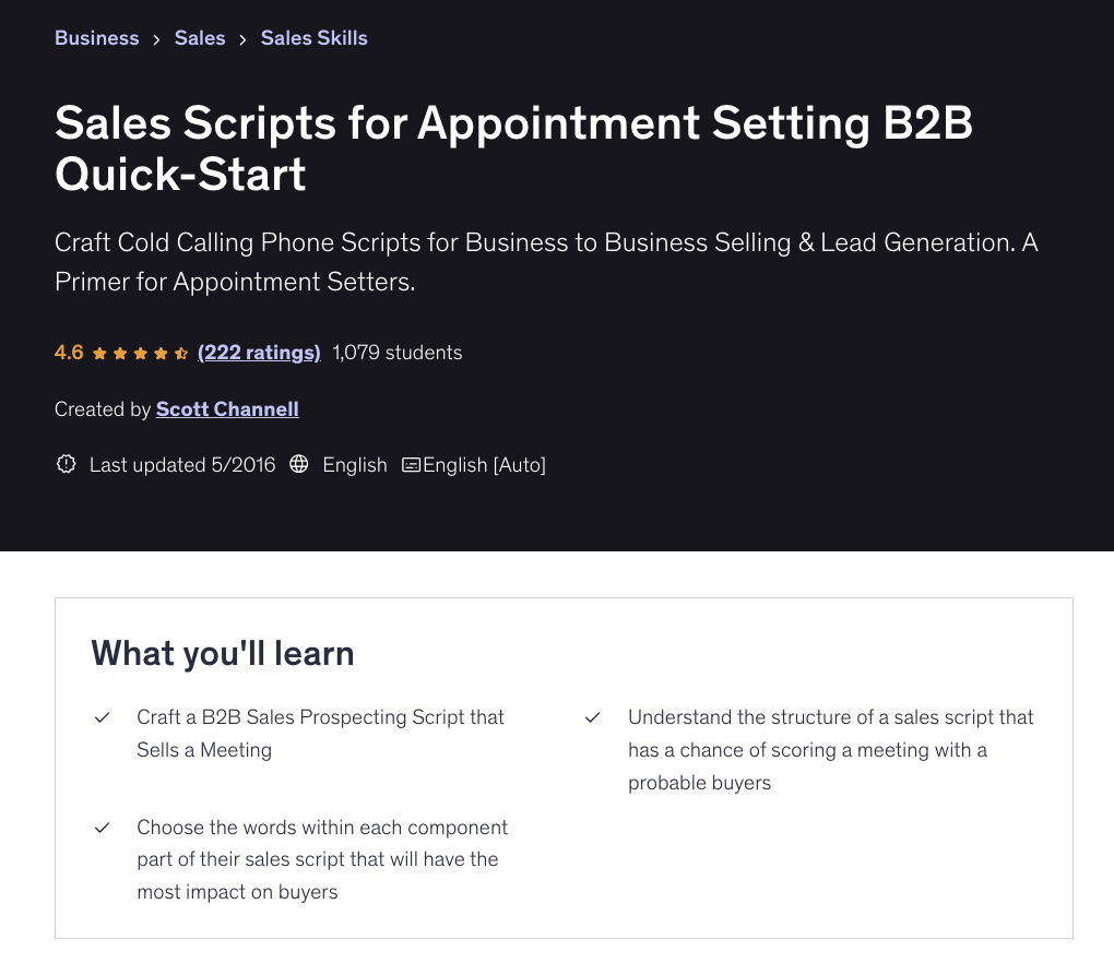 best appointment setter training courses for beginners