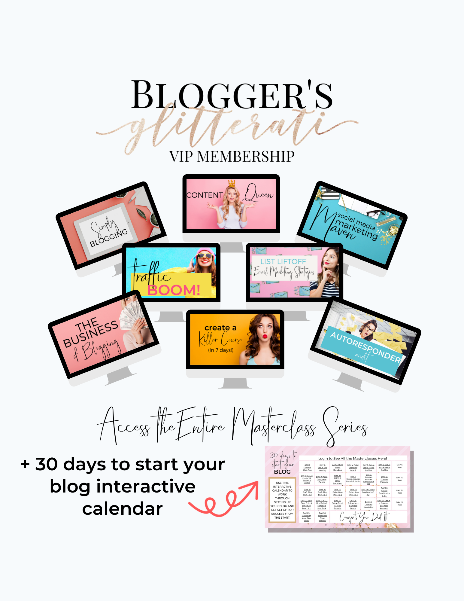Blogger's Glitterati VIP membership by everydayshessparkling course
