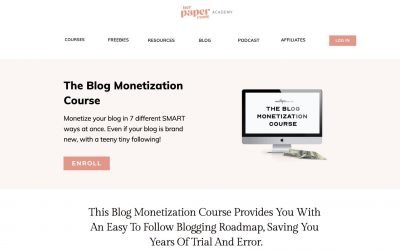 The Blog Monetization Course by HerPaperRoute