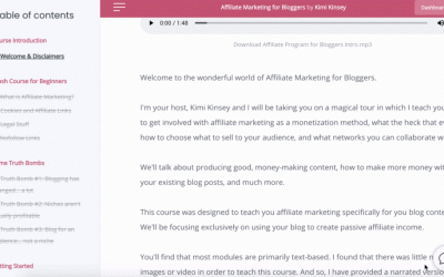 Affiliate Marketing for Bloggers by Kimi Kinsey