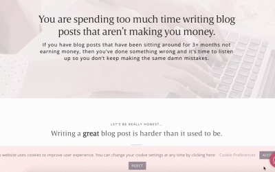 Blog Writing Made Easy by Kimi Kinsey