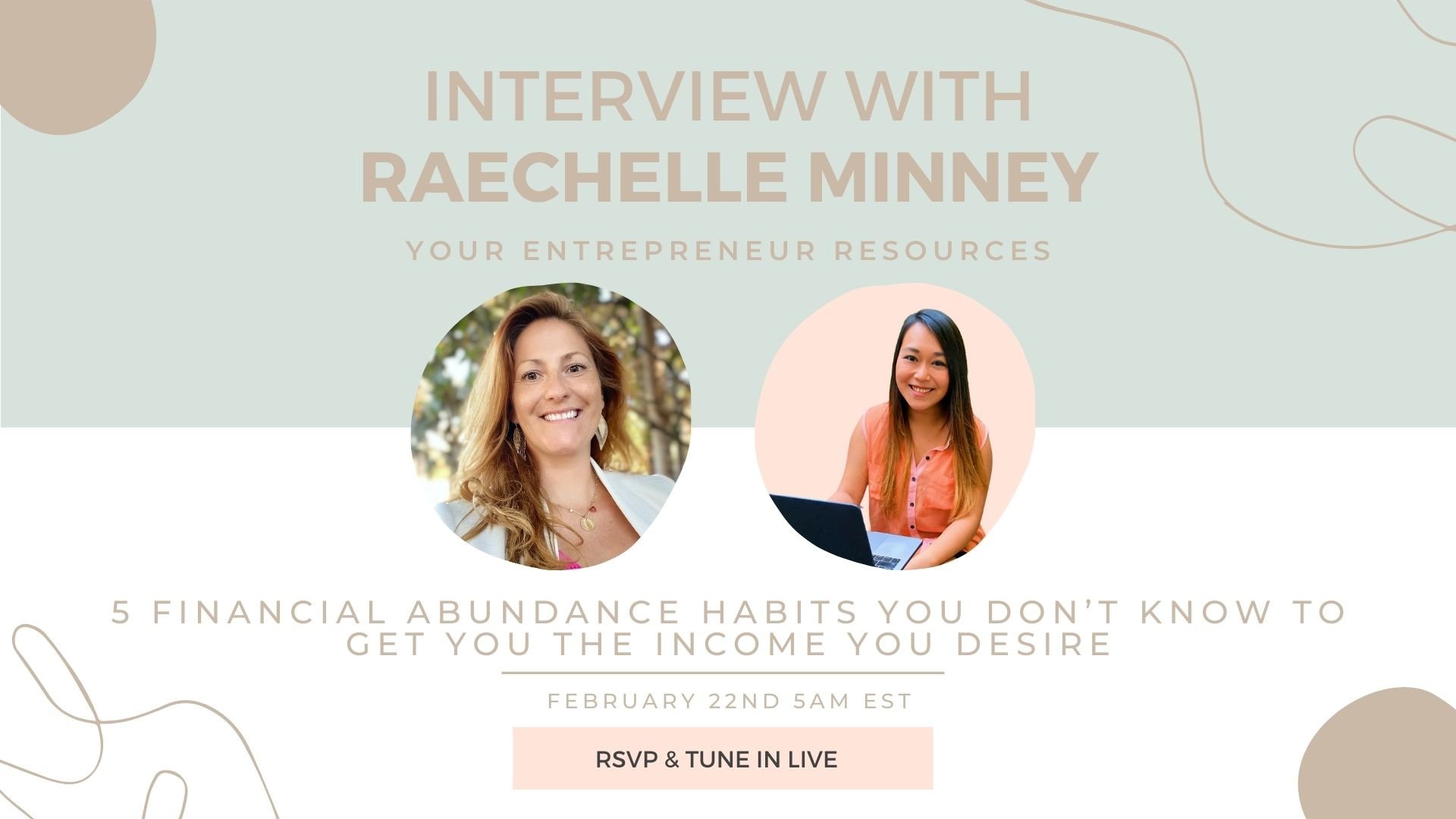 5 financial abundance habits you don’t know to get you the income you desire with Raechelle Minney