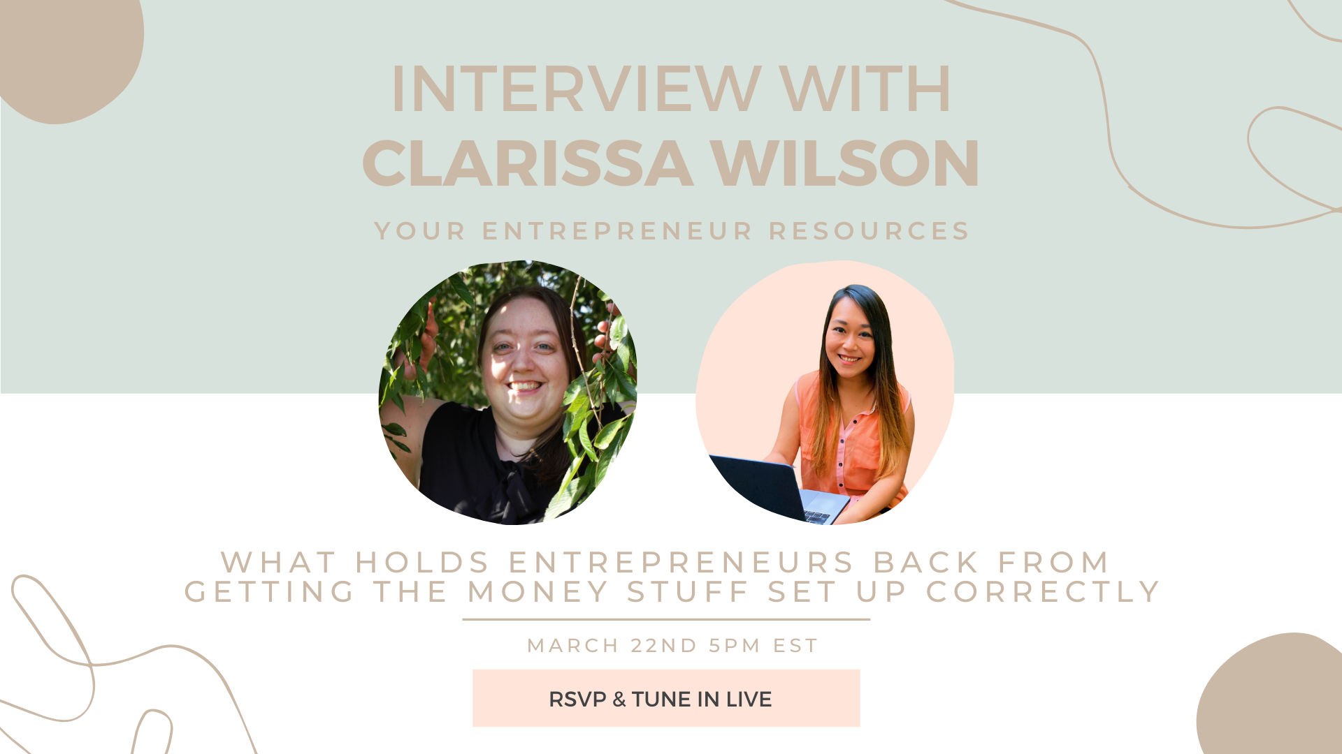 What holds Entrepreneurs back from Getting the Money Stuff Set up Correctly with Clarissa Wilson