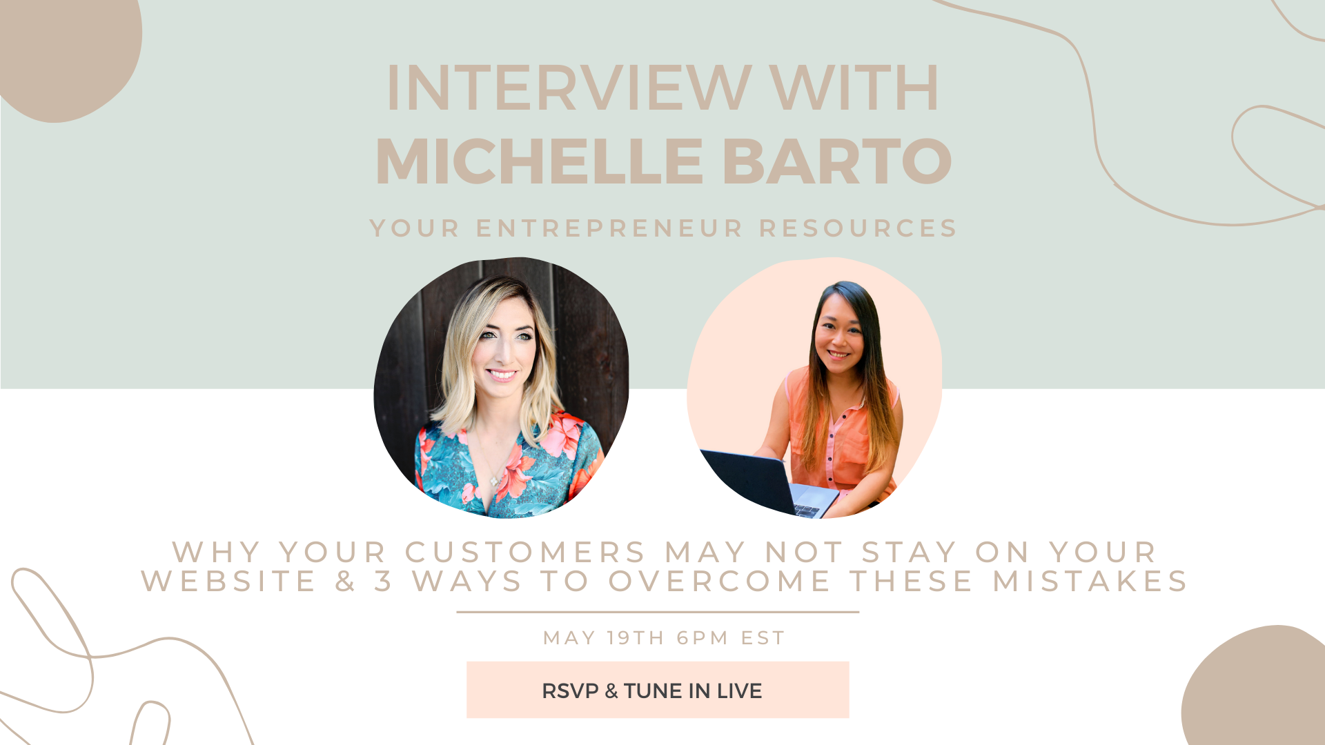 Why your customers may not stay on your website & 3 ways to overcome these mistakes with Michelle Barto