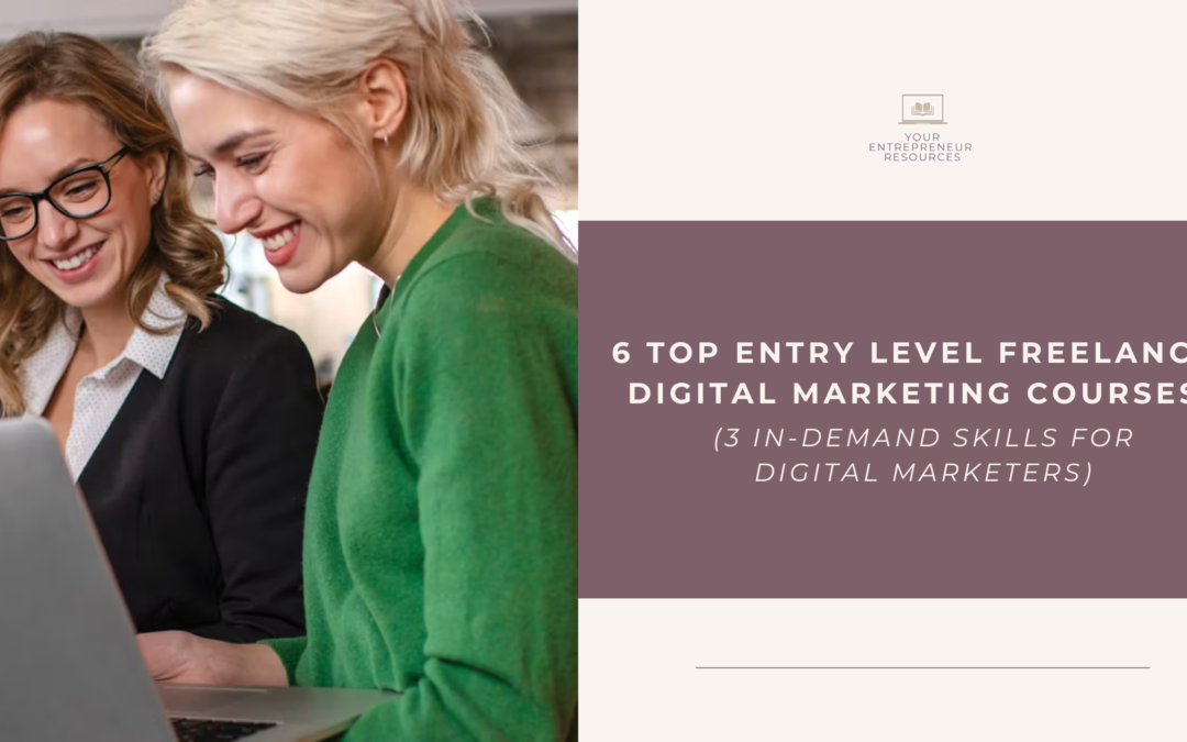 6 Top Entry Level Freelance Digital Marketing Courses (3 In-Demand Skills for Digital Marketers)